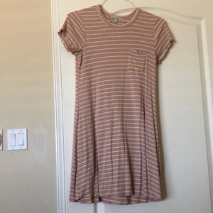 Blush T-shirt dress
